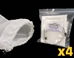 4-Pack Super Fine Mesh Filter Bags - 123-D2100